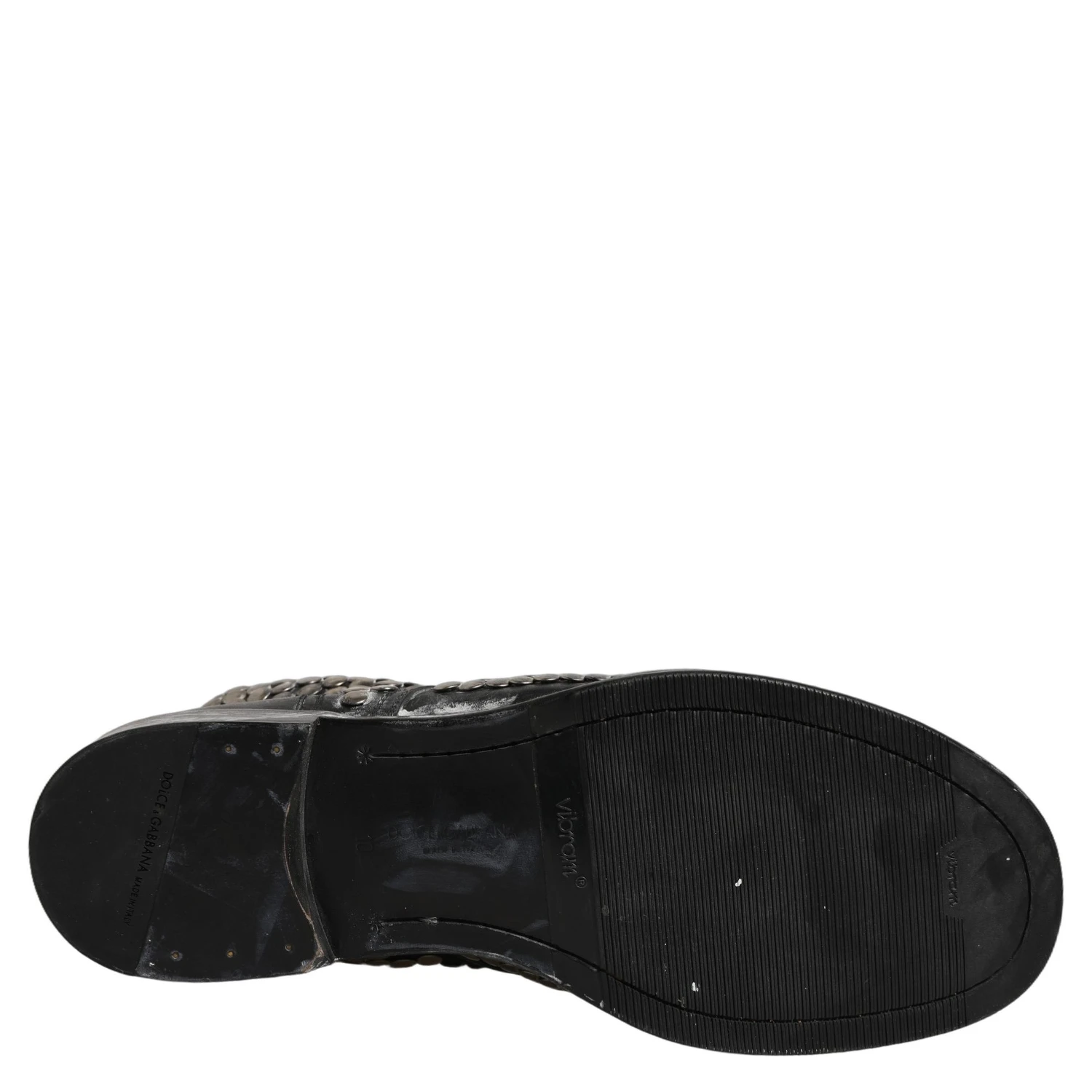 Black Leather Runway Studs Ankle Boots Shoes