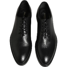 Black Leather Men Oxford Dress Formal Shoes