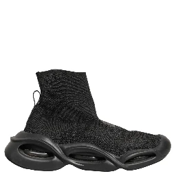 Black Slip On Wave Socks Men Sneakers Shoes