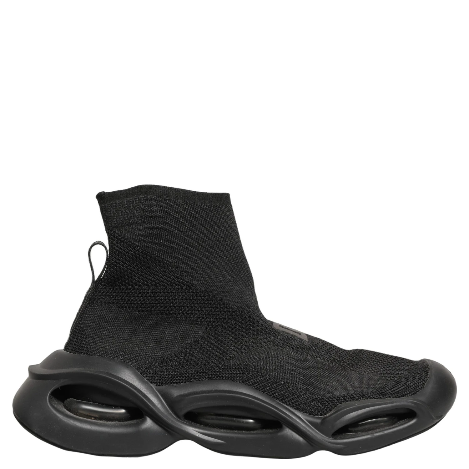 Black Slip On Wave Socks Men Sneakers Shoes