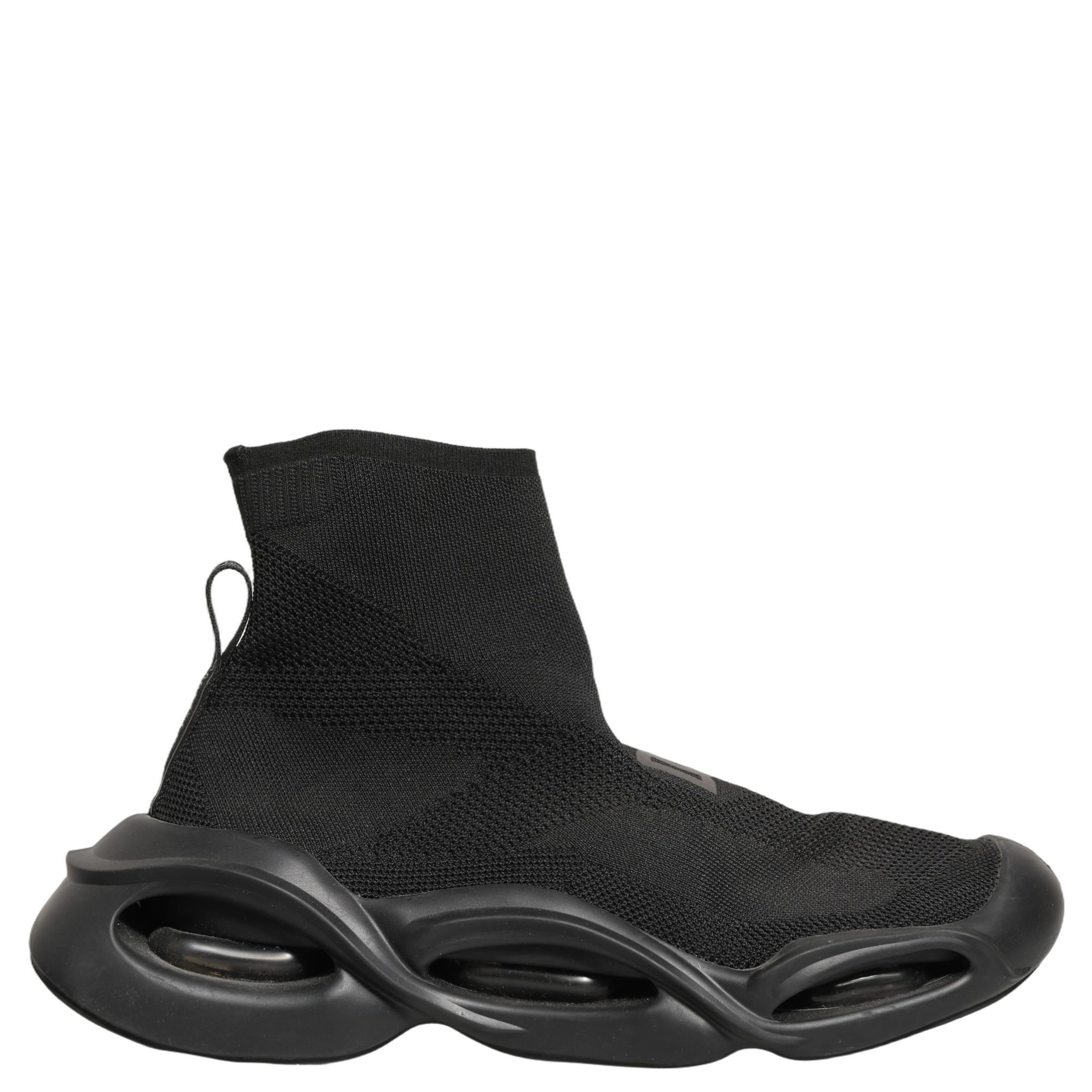Black Slip On Wave Socks Men Sneakers Shoes