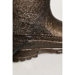 Bronze PVC Pull On Rain Boots Men Shoes