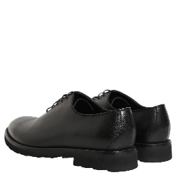 Black Leather Men Oxford Dress Formal Shoes