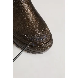 Bronze PVC Pull On Rain Boots Men Shoes