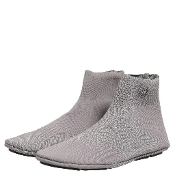 Gray Stretch Mesh Men Ankle Boots Shoes