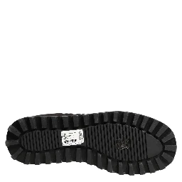 Black Quilted Effect Mid Calf Boots Shoes
