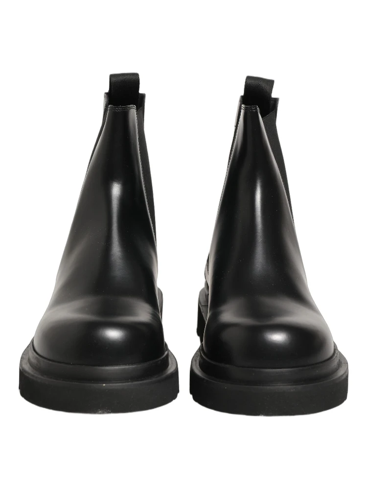 Black Chelsea Boots Leather Slip On Men Shoes alternative