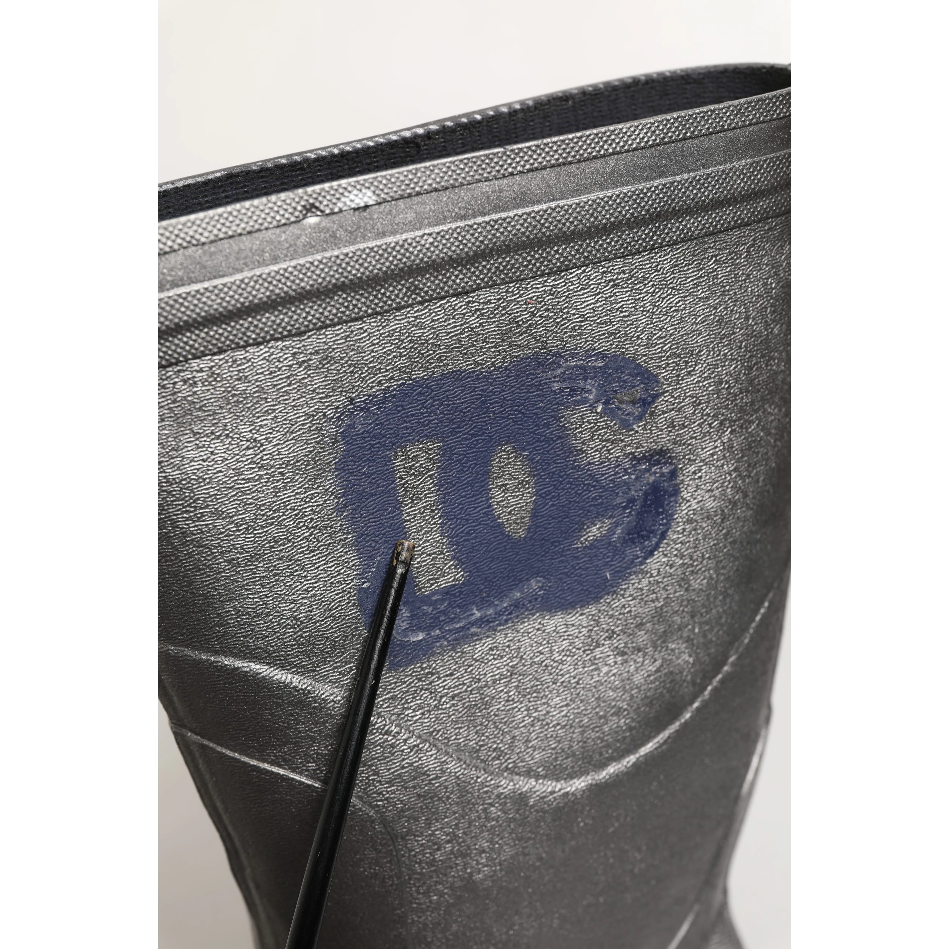 Metallic Silver Pull On Rain Boots Men Shoes