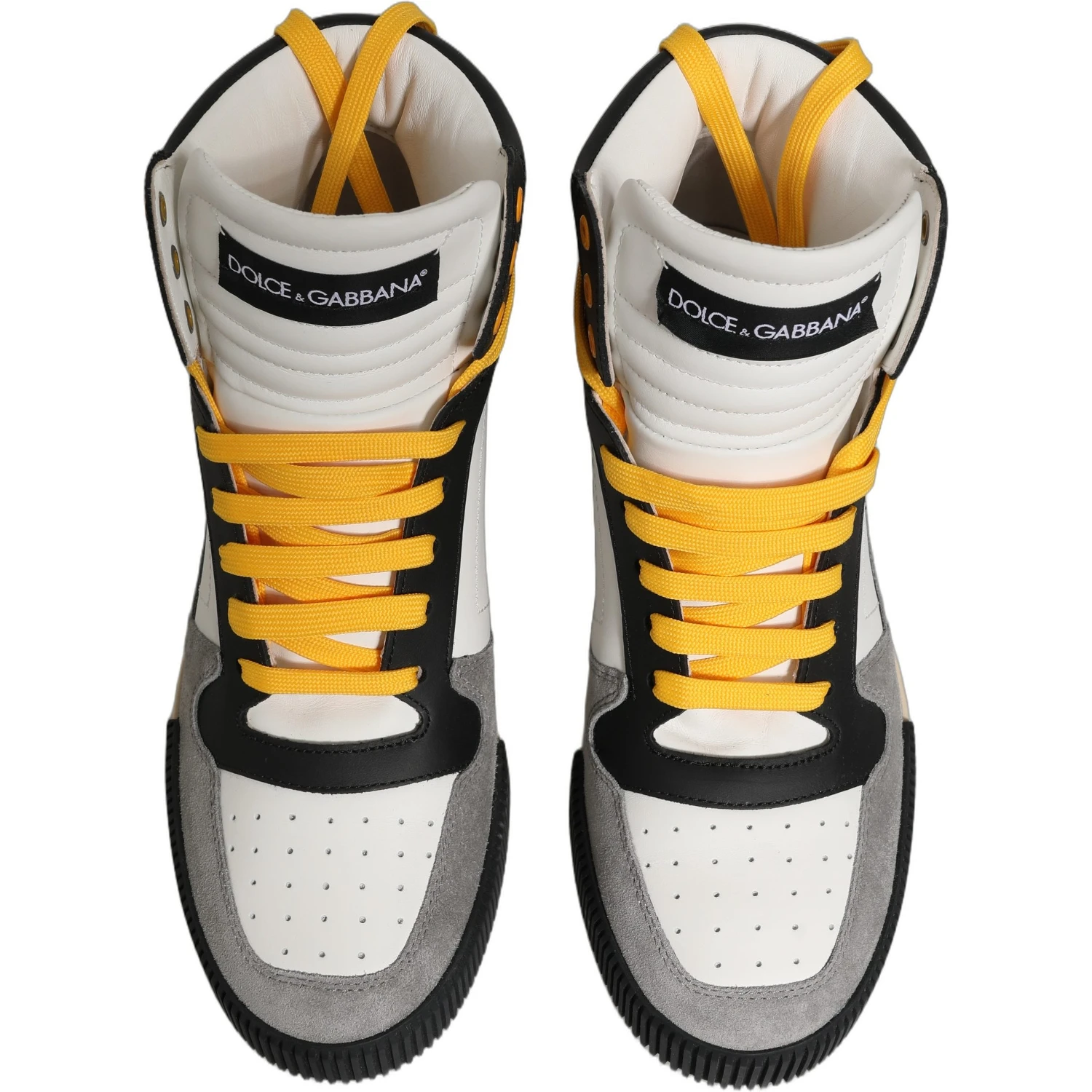 Multicolor Leather High Top Sneakers Shoes