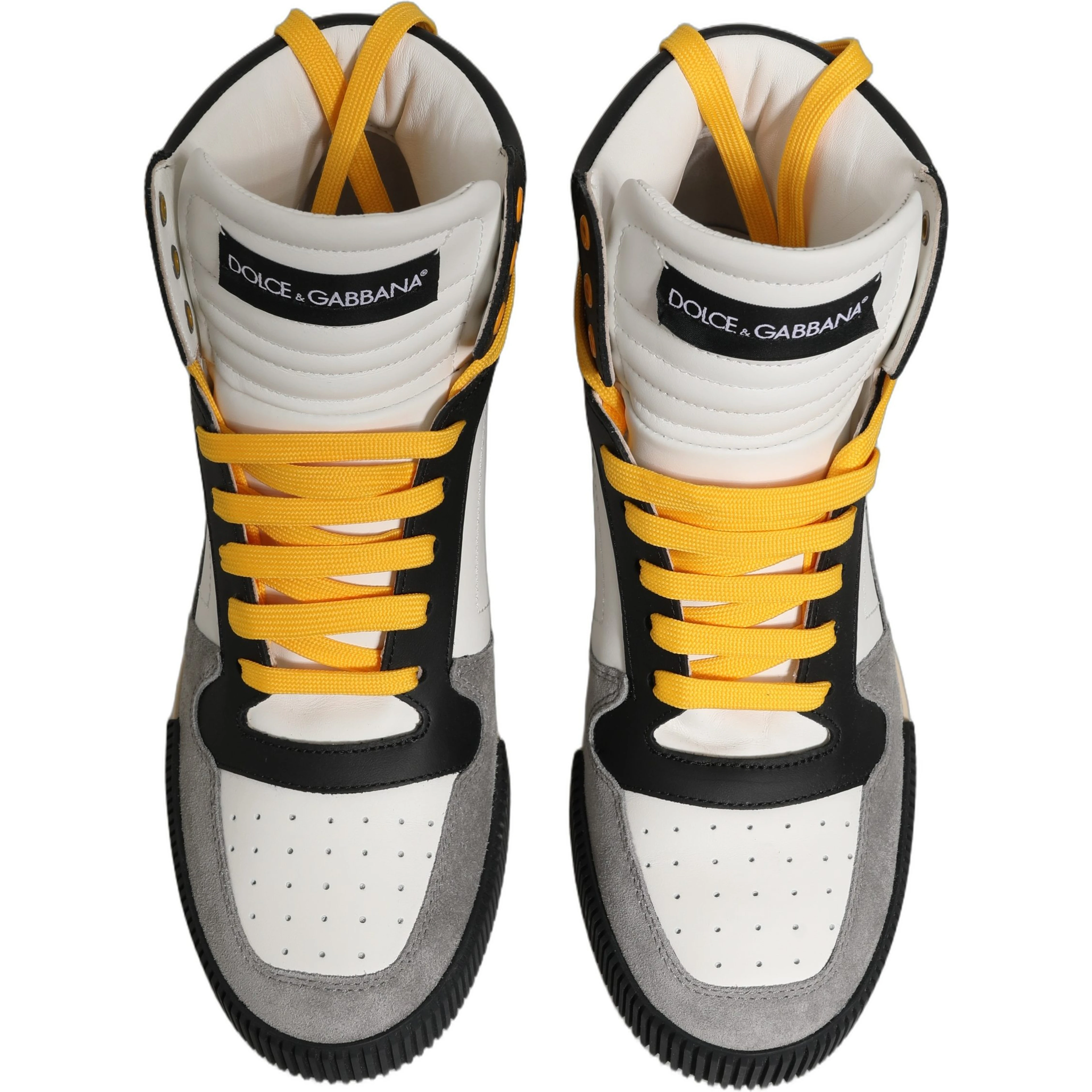 Multicolor Leather High Top Sneakers Shoes