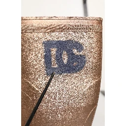 Rose Gold PVC Pull On Rain Boots Men Shoes