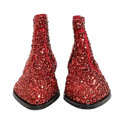 Red Embellished Chelsea Ankle Boots Shoes