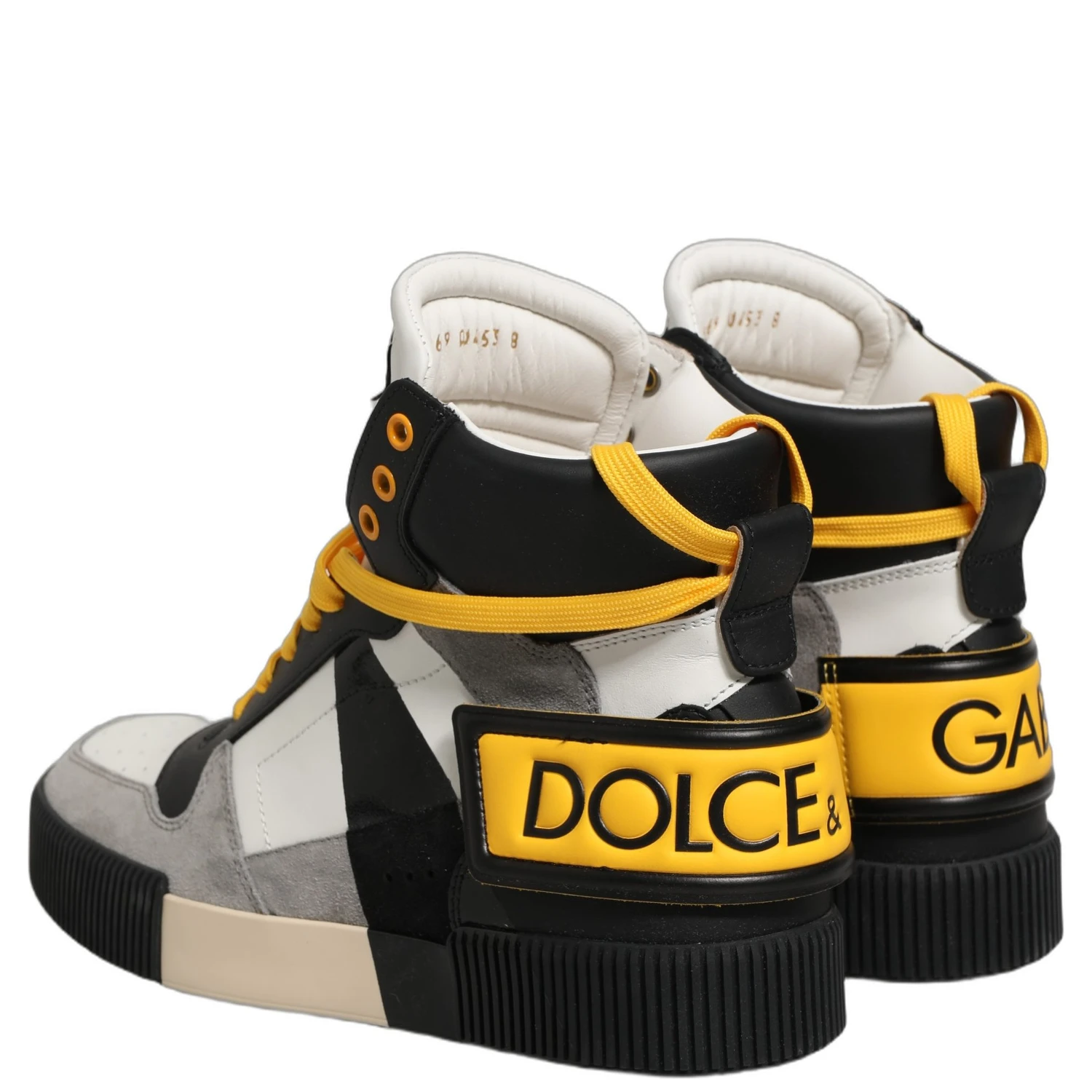 Multicolor Leather High Top Sneakers Shoes