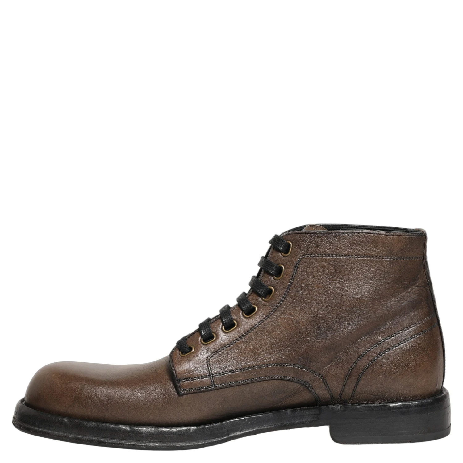 Brown Perugino Leather Men Ankle Boots Shoes