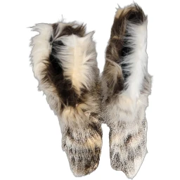 Multicolor Knee High Faux Fur Boots Shoes