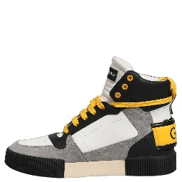 Multicolor Leather High Top Sneakers Shoes