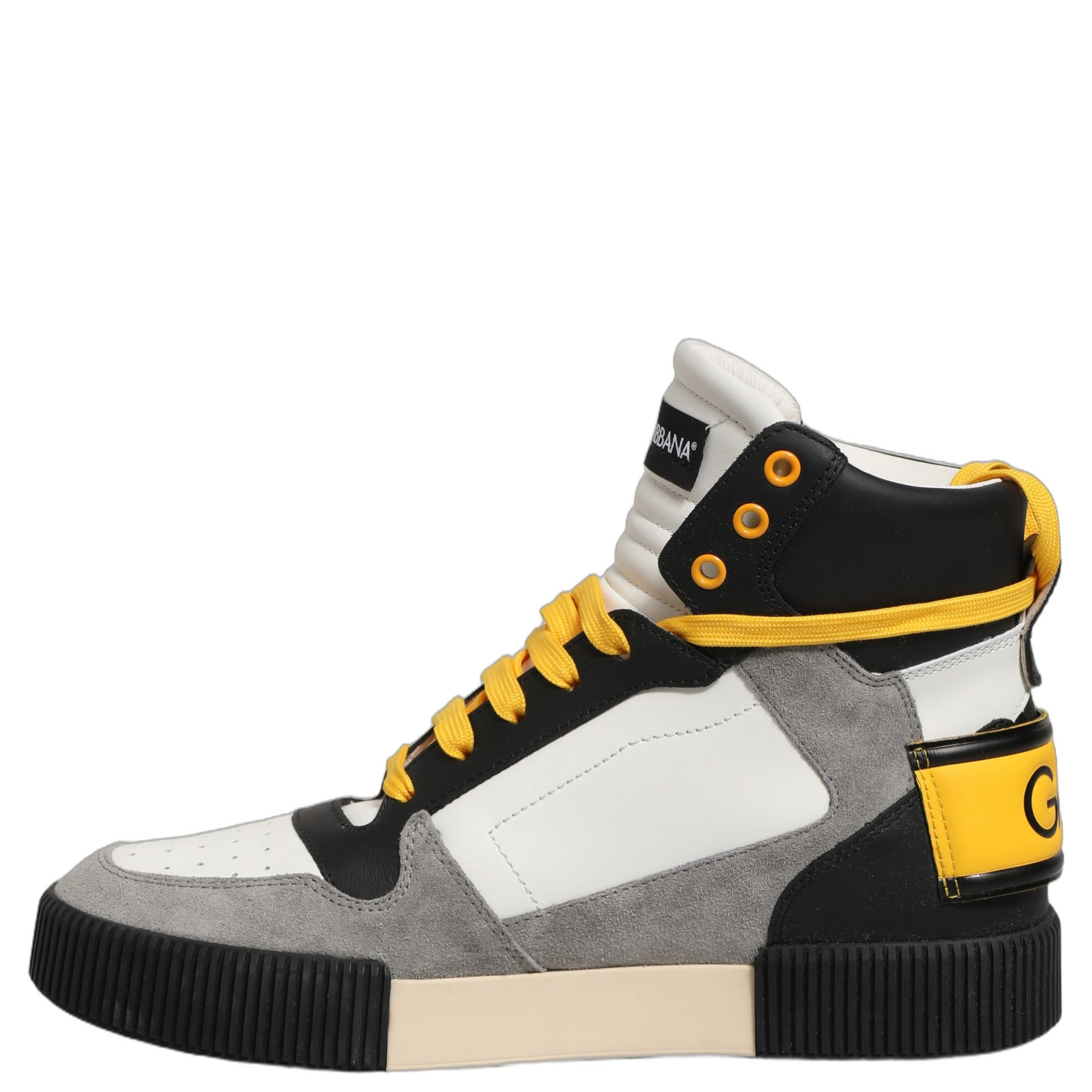 Multicolor Leather High Top Sneakers Shoes