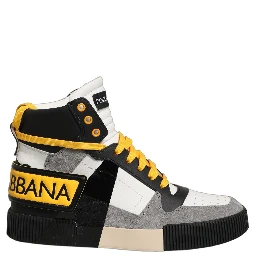 Multicolor Leather High Top Sneakers Shoes