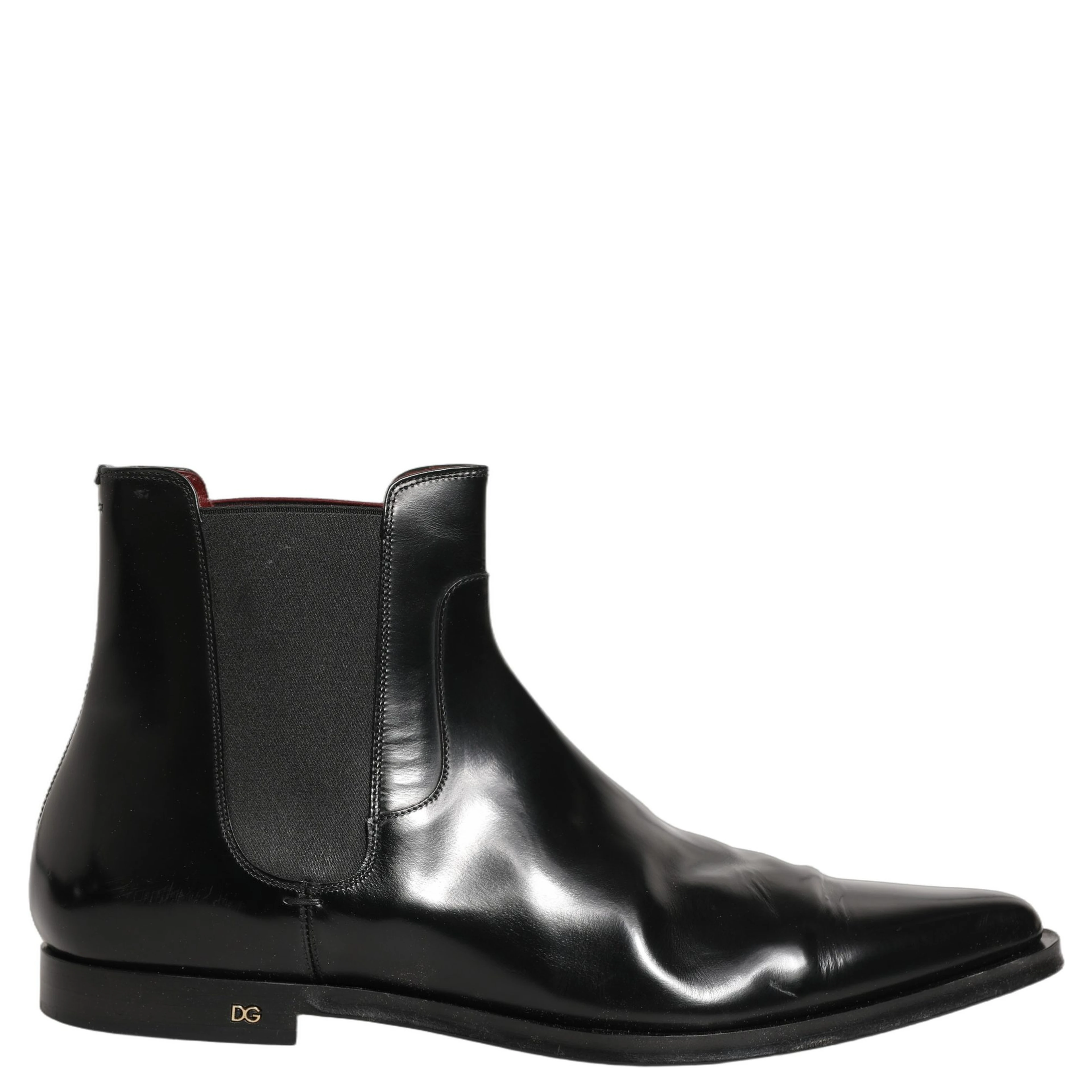 Black Chelsea Slip On Men Ankle Boots Shoes