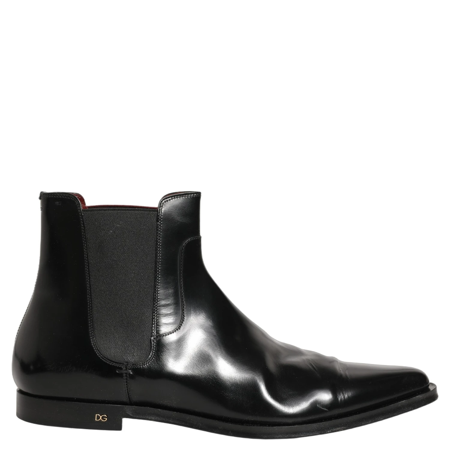 Black Chelsea Slip On Men Ankle Boots Shoes