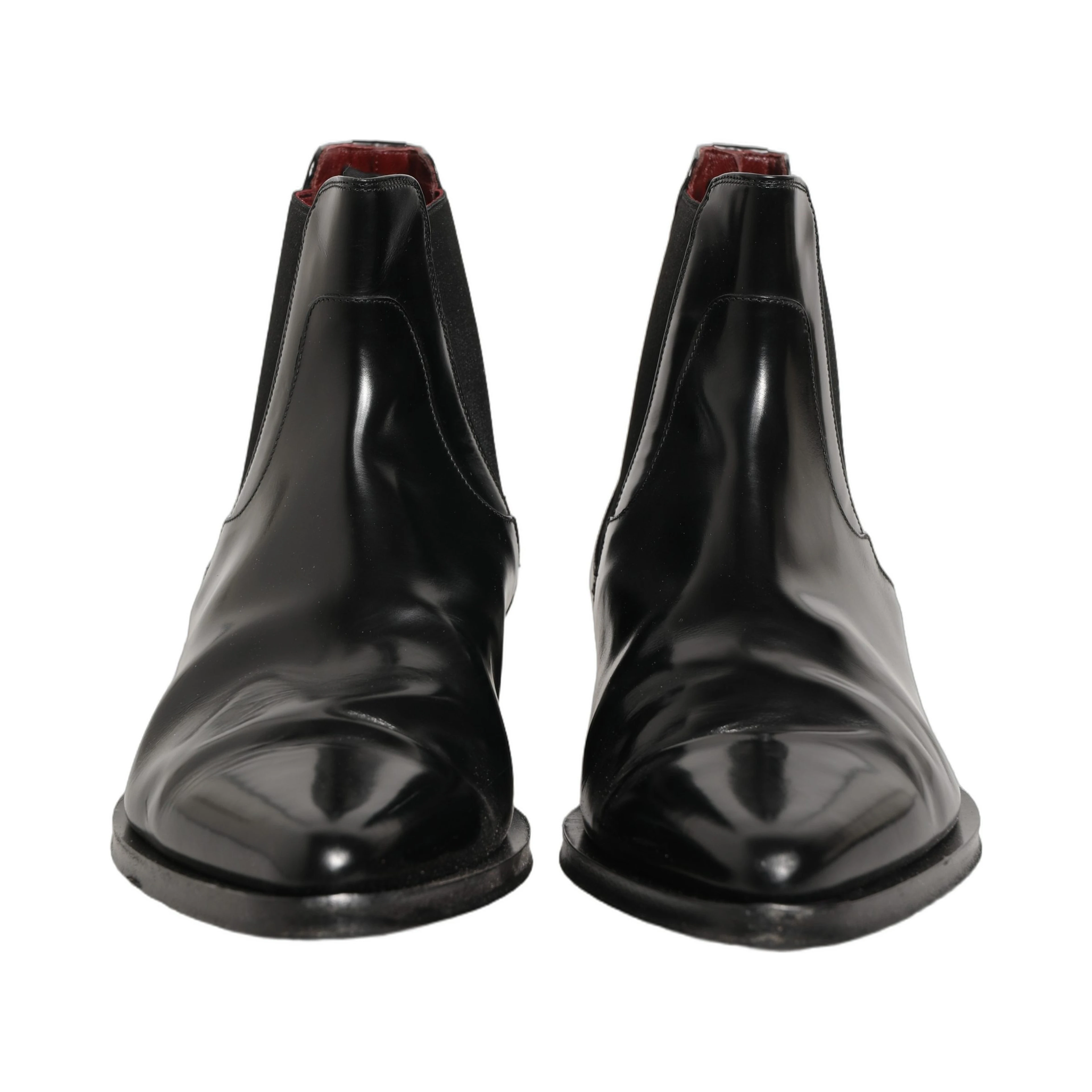 Black Chelsea Slip On Men Ankle Boots Shoes