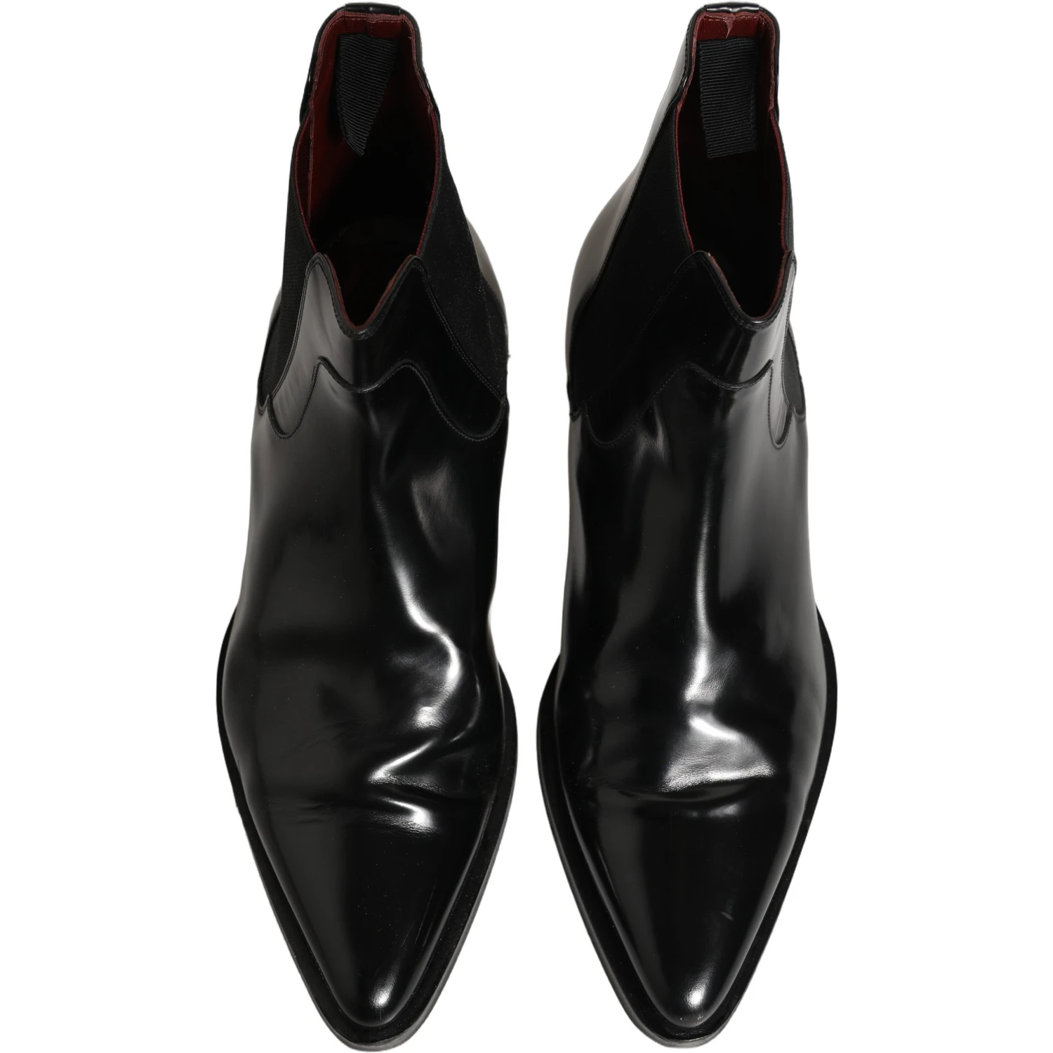 Black Chelsea Slip On Men Ankle Boots Shoes