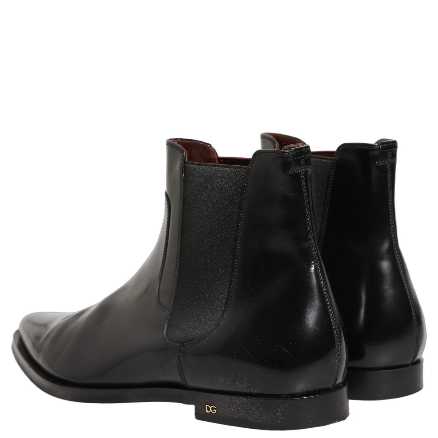 Black Chelsea Slip On Men Ankle Boots Shoes