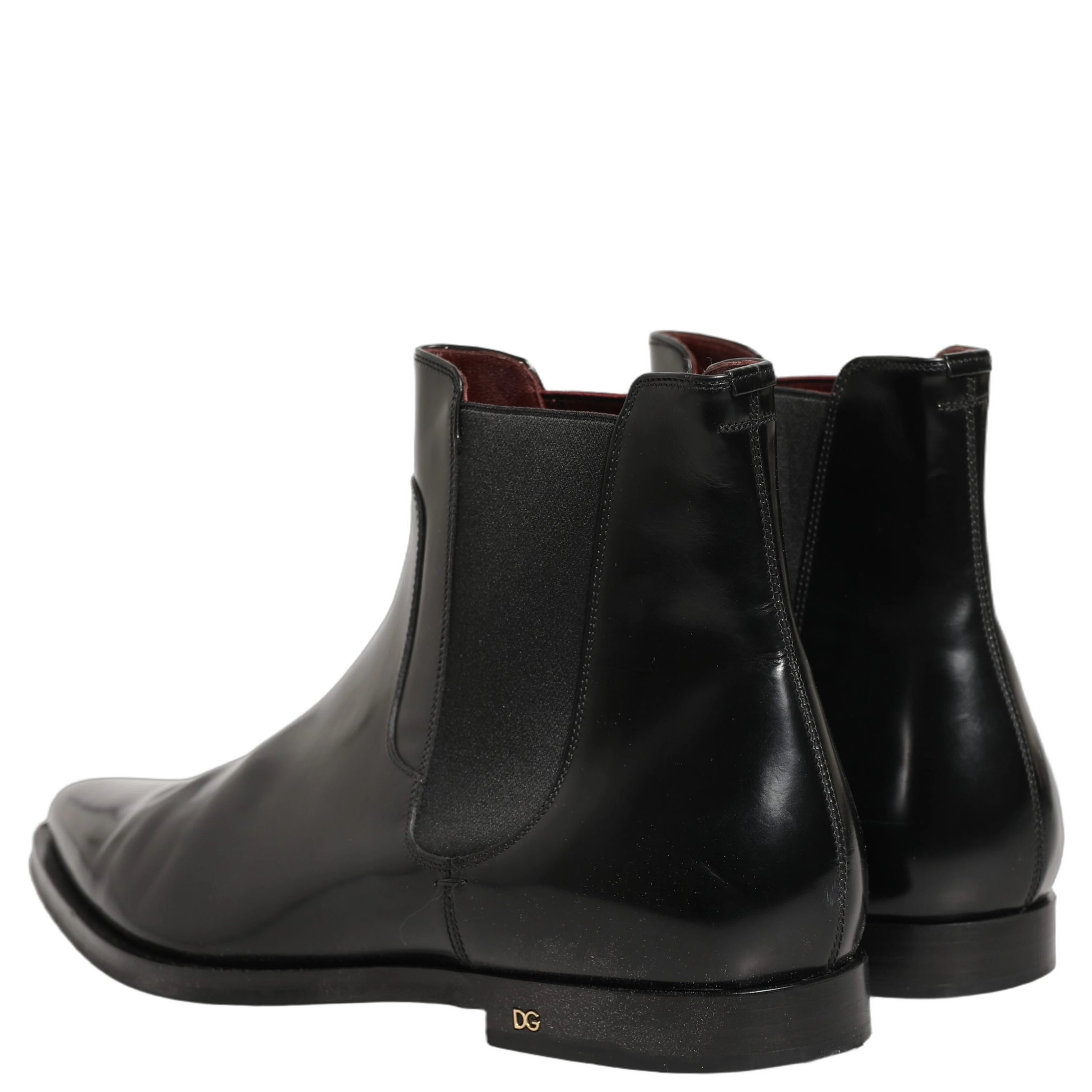 Black Chelsea Slip On Men Ankle Boots Shoes