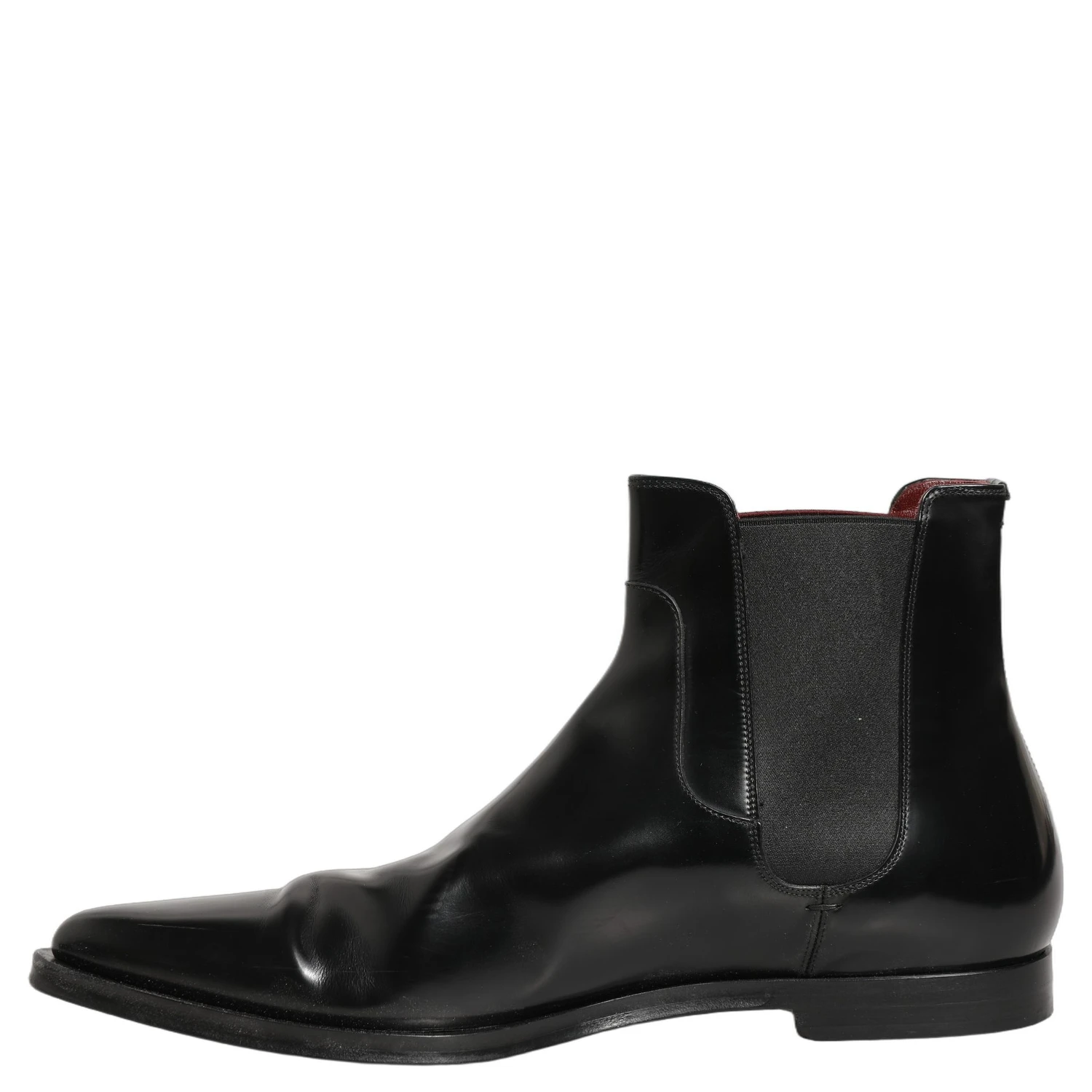 Black Chelsea Slip On Men Ankle Boots Shoes