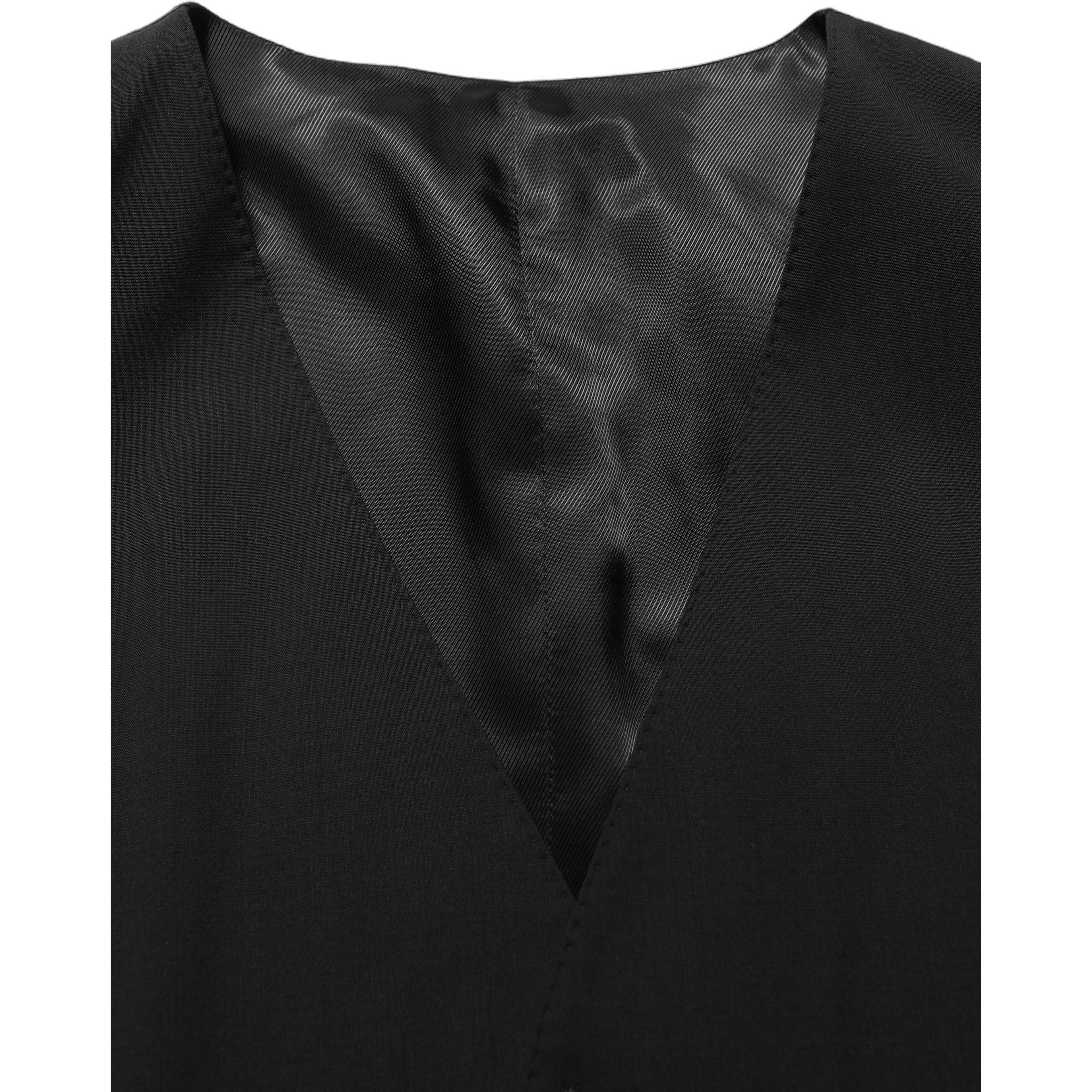 Black Wool Slim Fit Formal 3 Piece Men Suit
