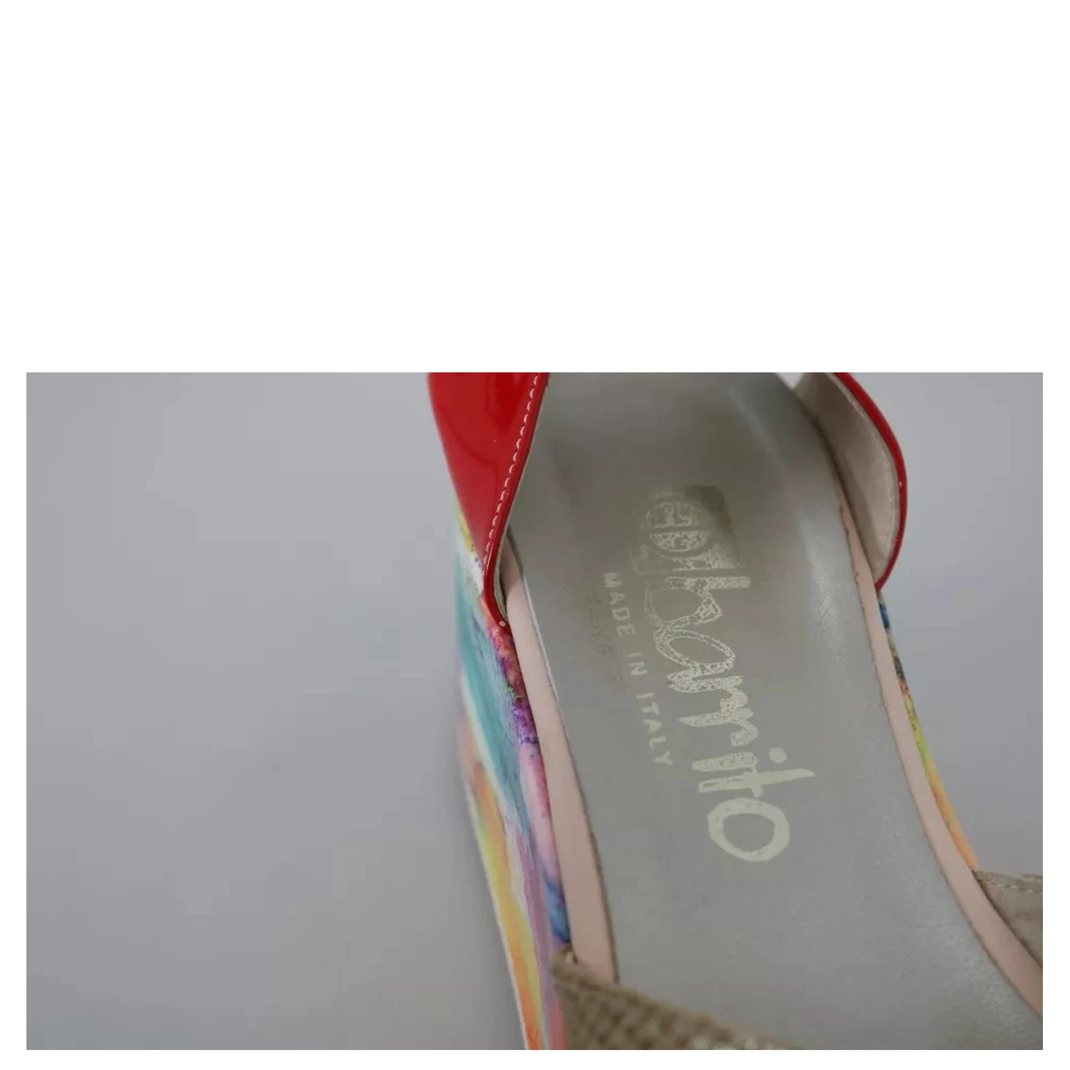 Multicolor Leather Ankle Strap Wedge Heel Sandals Shoes