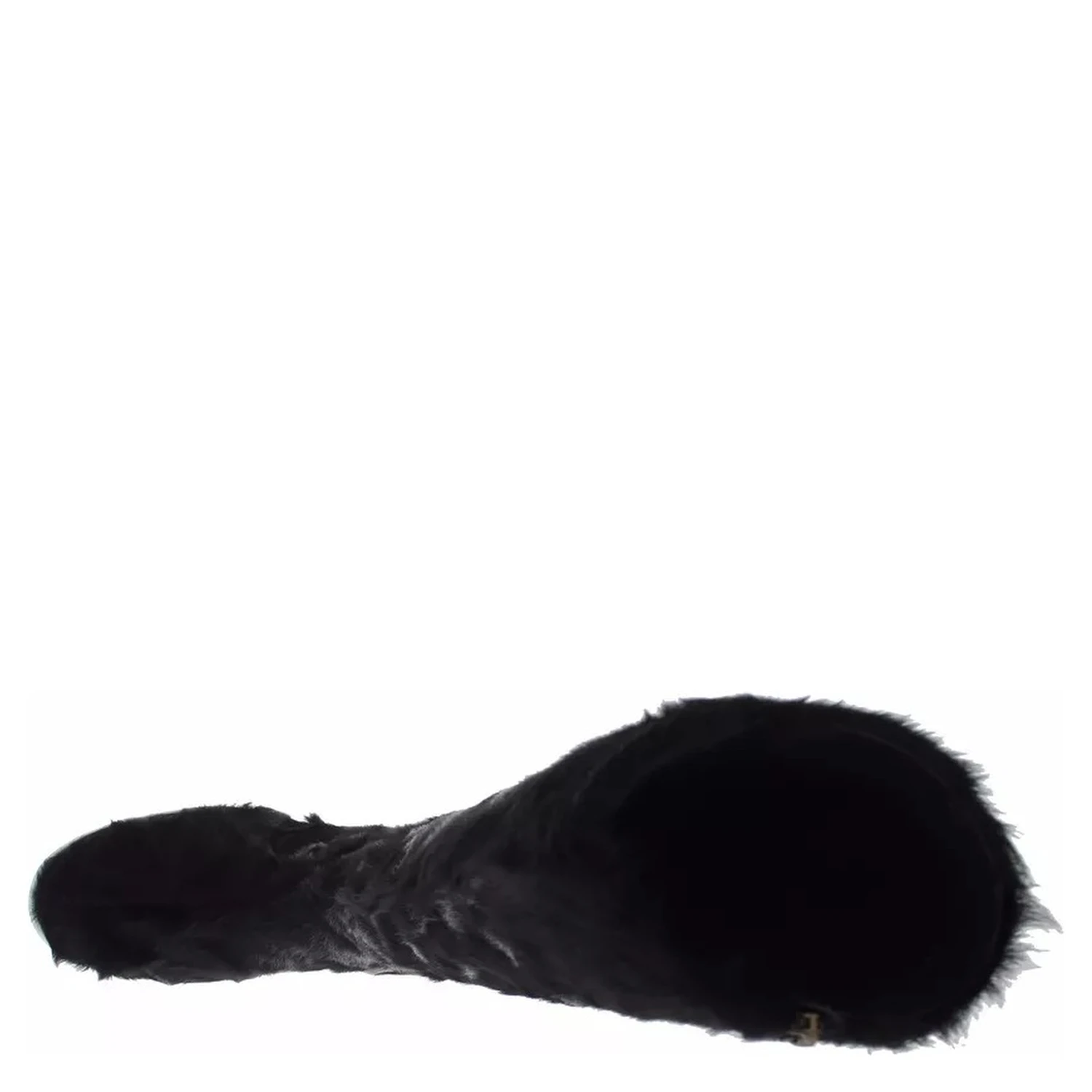 Black Xiangao Lamb Fur Leather Boots Shoes