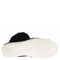 Black Xiangao Lamb Fur Leather Boots Shoes