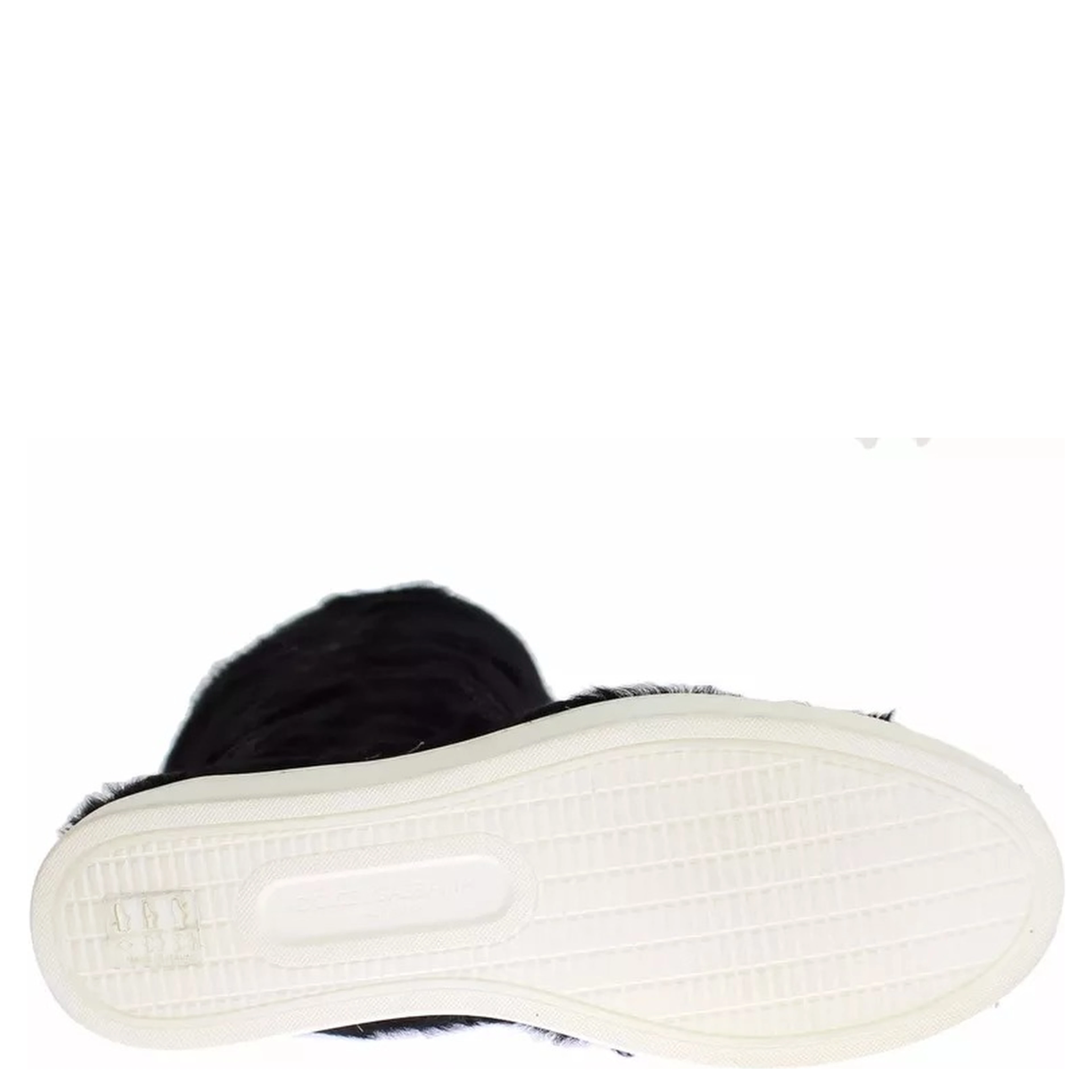 Black Xiangao Lamb Fur Leather Boots Shoes
