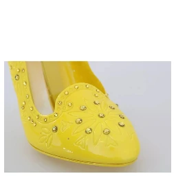 Yellow Crystal Heels CINDERELLA Shoes