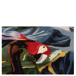 Jungle Wool Silk Pullover Logo Sweater