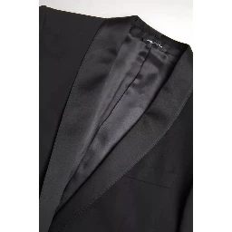 Black Wool Single Breasted MARTINI Blazerclothing