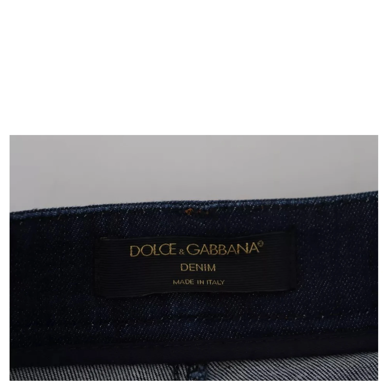 Blue Denim Stretch Crystal Hot Pants Shorts