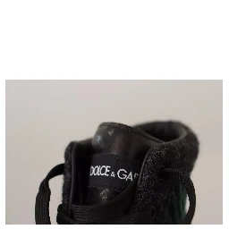 Green Corduroy High Tops Sneakers Mens Casual Shoes
