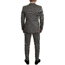 Black White Check 3 Piece Set MARTINI Suit