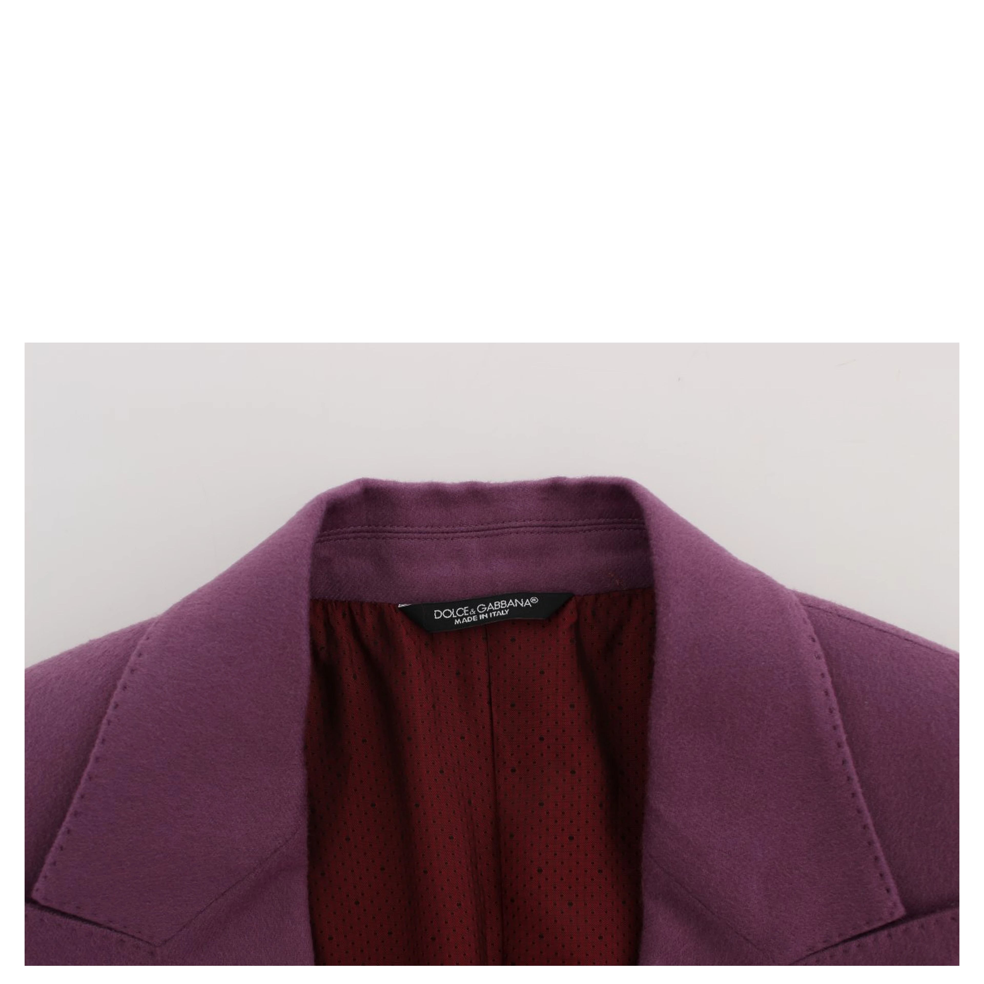 Purple Cashmere Slim Fit Blazer Jacket