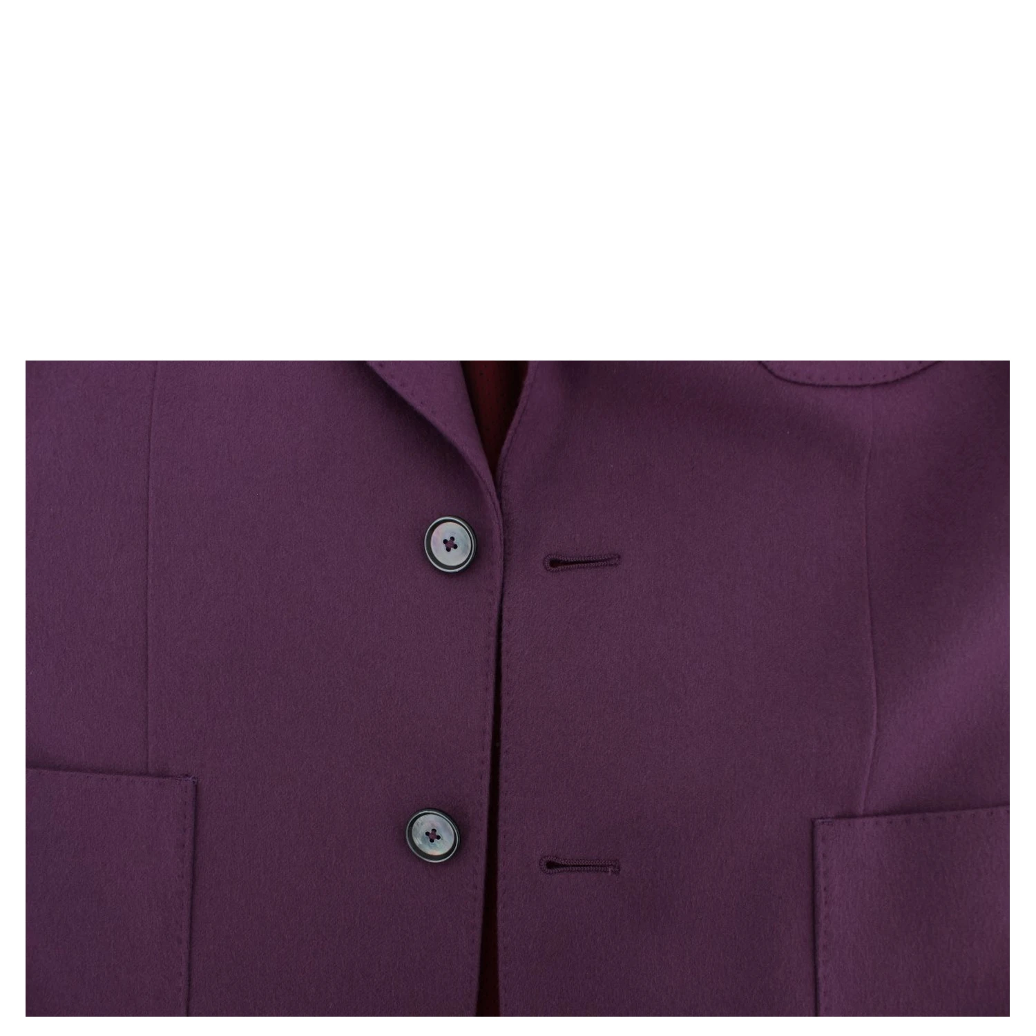 Purple Cashmere Slim Fit Blazer Jacket