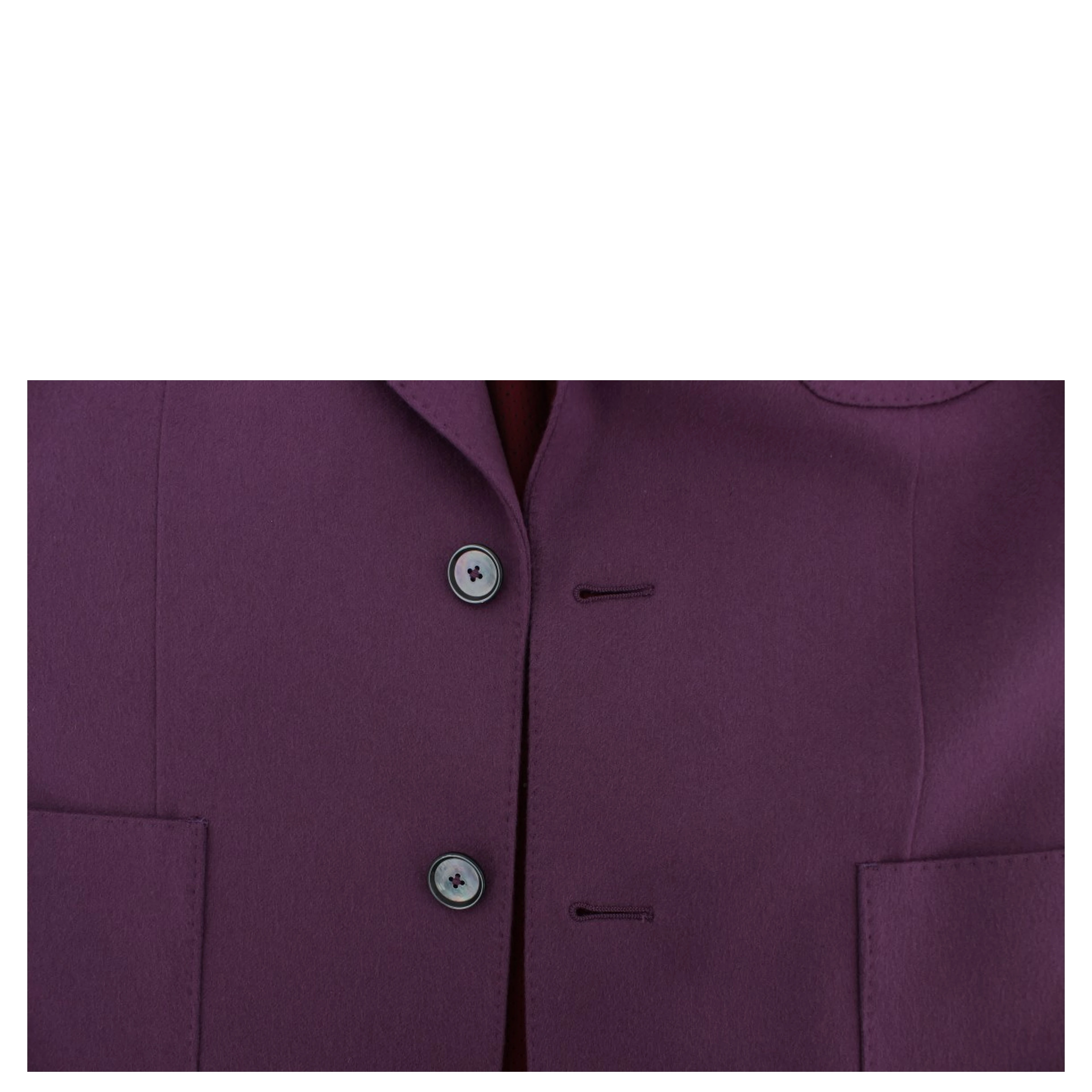 Purple Cashmere Slim Fit Blazer Jacket