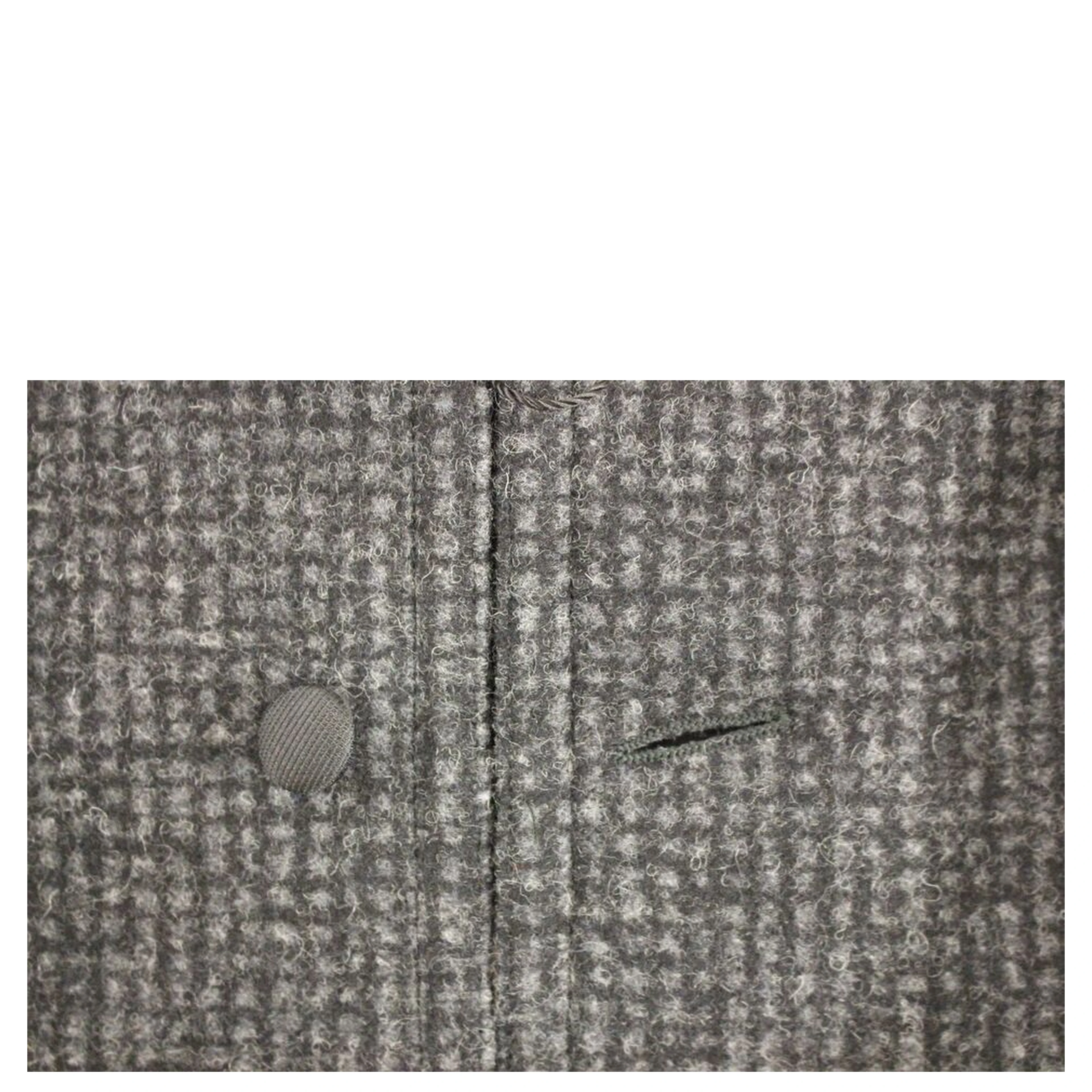 Gray Wool Blend Vest Gilet Weste