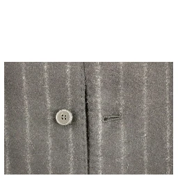 Black Striped Wool Logo Vest Gilet Weste