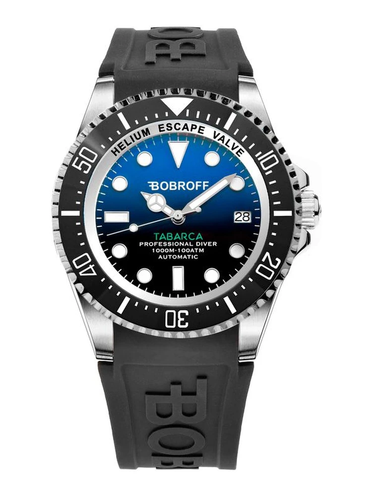 Black Rubber Sport Watch
