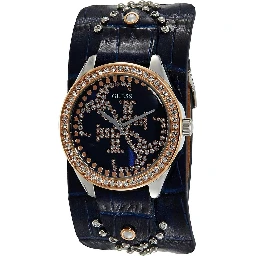 Blue Leather Dress Watch