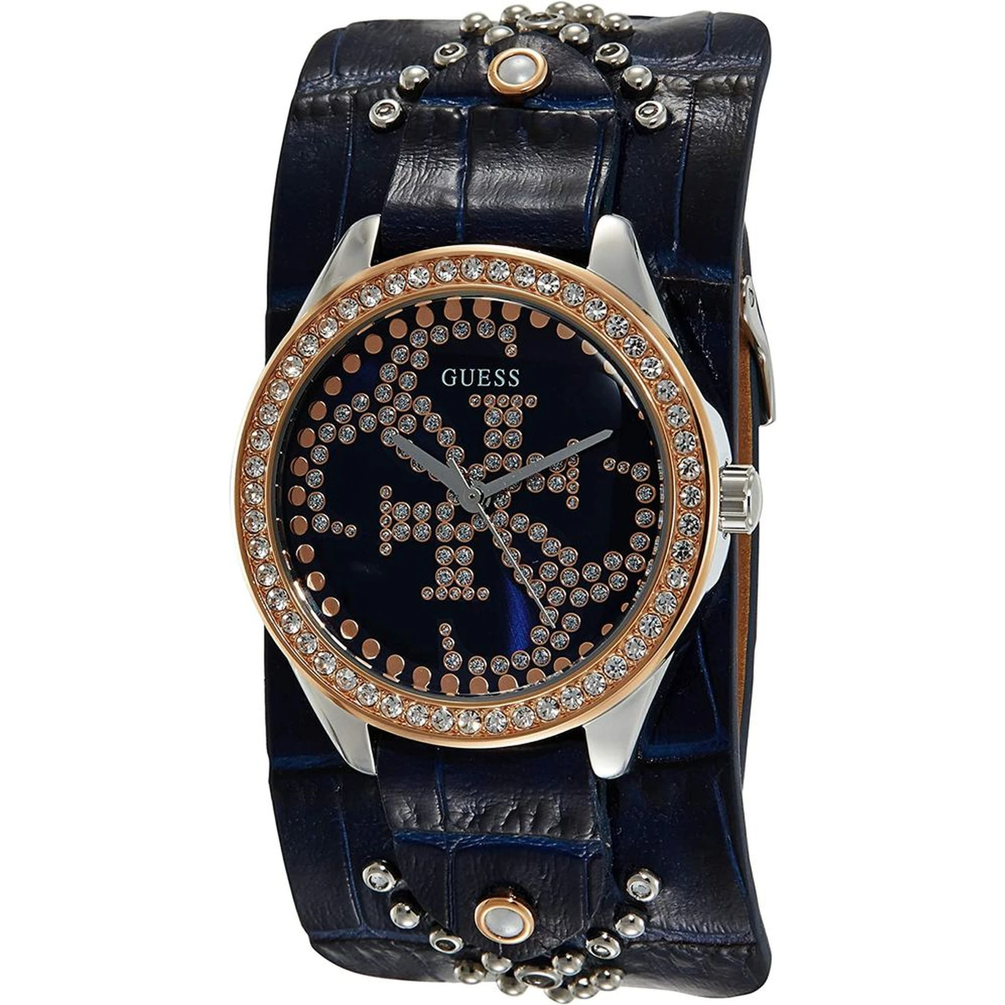 Blue Leather Dress Watch