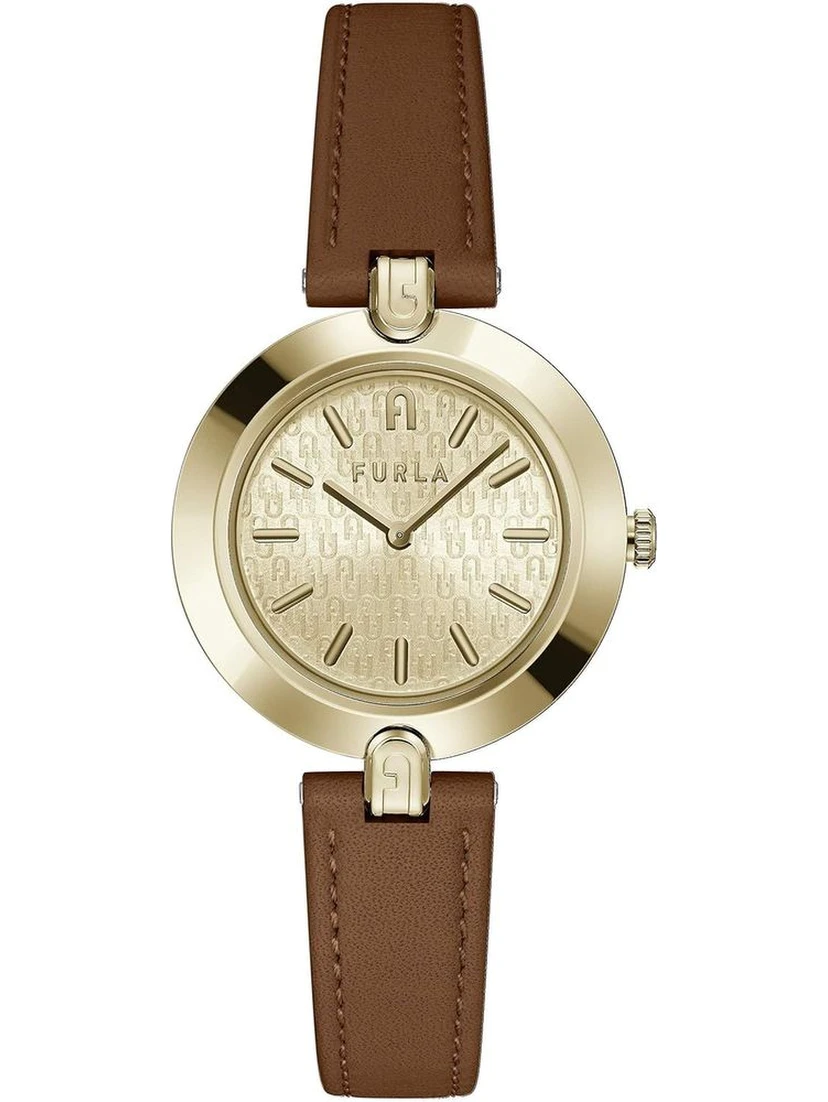 Brown Leather Dress Watch