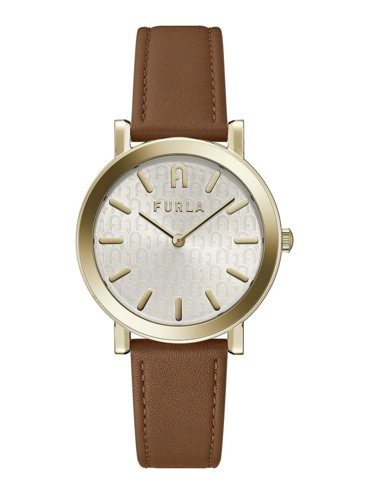 Brown Leather Dress Watch